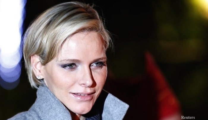 Princess Charlene attends the traditional Sainte Devote celebration in Monaco