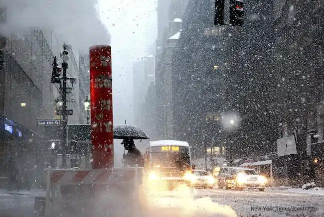 New York tempesta neve
