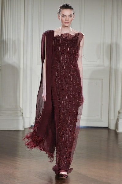 Peter Langner abito da sposa rosso bordeaux 2015