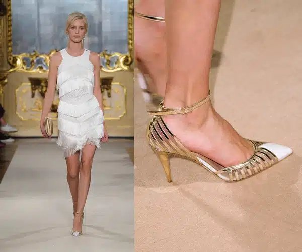 scarpe sposa oro