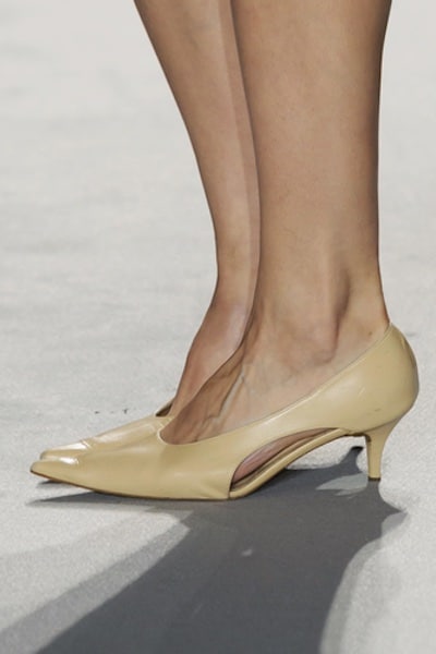 scarpe tacco basso a punta