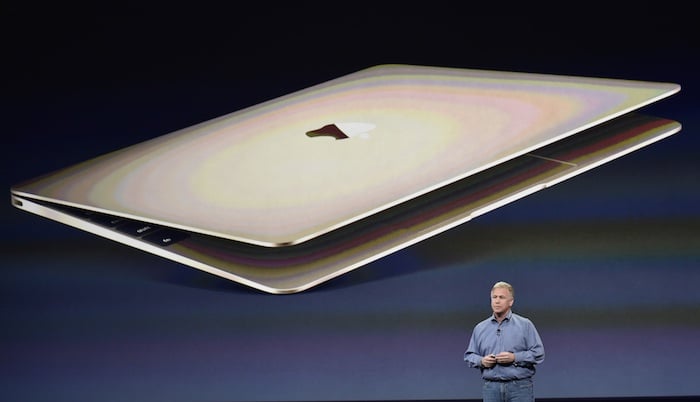 Apple macbook in oro