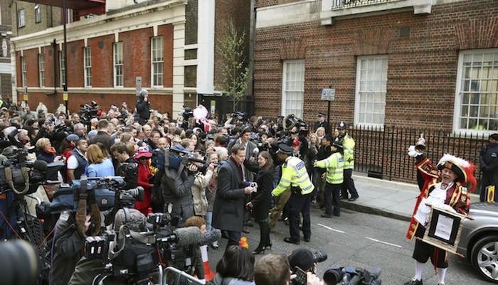 Annuncio nascita bambina reale Londra