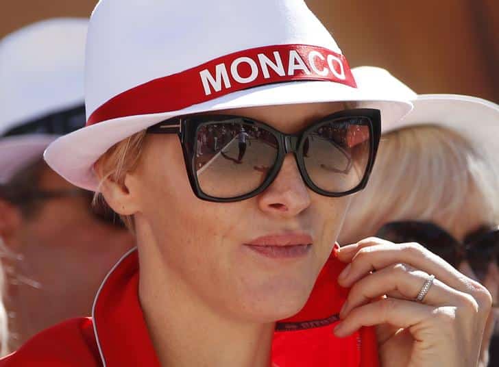 Princess Charlene of Monaco attends the final of the Masters petanque tournament in Monaco