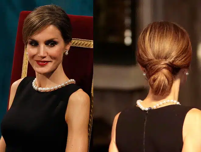 Letizia di Spagna trucco e capelli