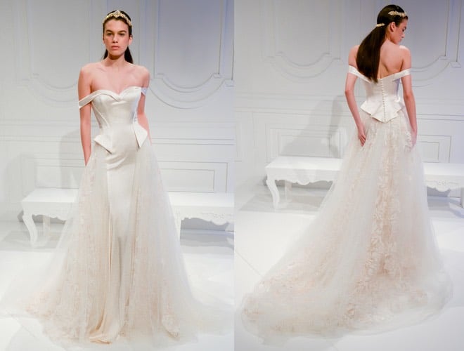 Galia Lahav abito sposa 2017 fronte e retro