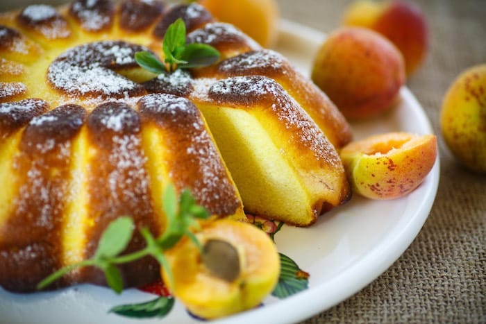 Torta con le albicocche