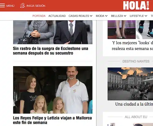 hola 30 luglio 2016