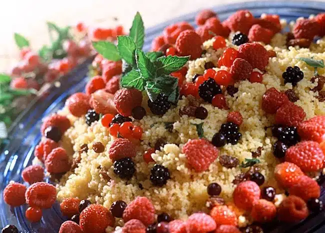 tabule insalata frutti bosco