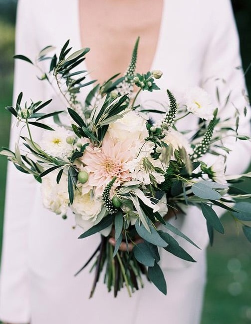 bouquet  sposa fiori ulivo