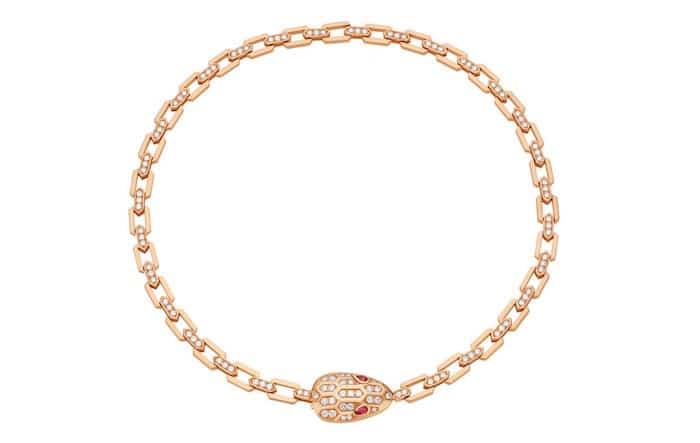 Collana oro diamanti Serpenti di Bulgari