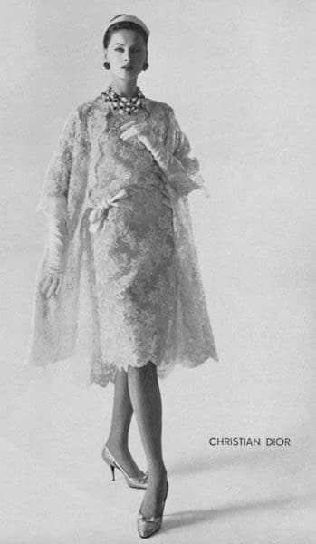 Dior sposa abito corto 1960