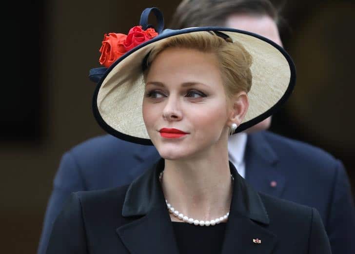 Princess Charlene attends the celebrations marking Monaco’s National Day at the Monaco Palace
