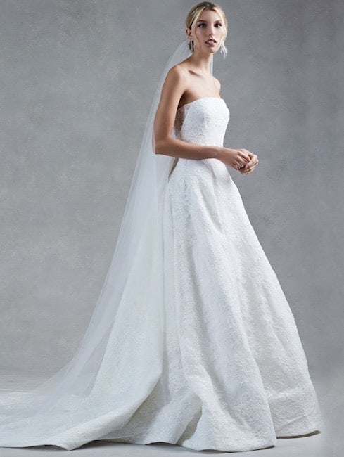 abito sposa senza spalline 2017
