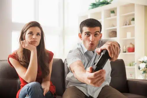 coppia irritazione videogame