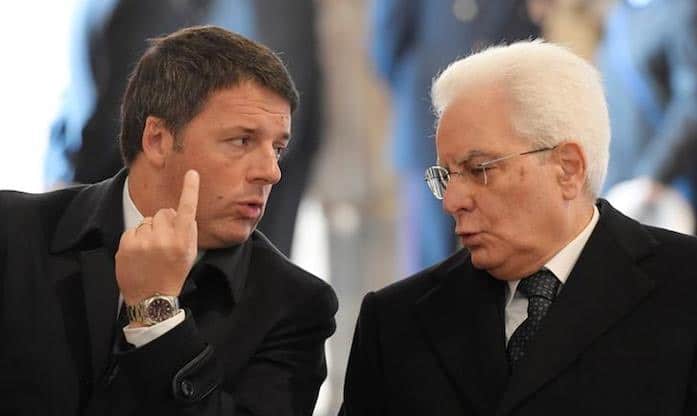 Matteo Renzi President Sergio Mattarella  Pope Francis