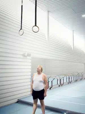 palestra uomo grasso