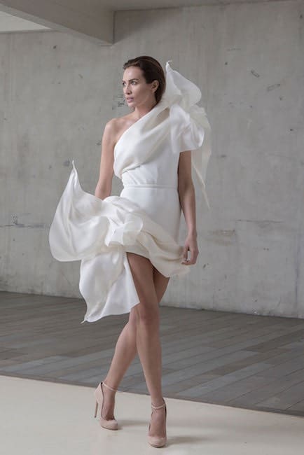 abito sposa corto alta moda 2017