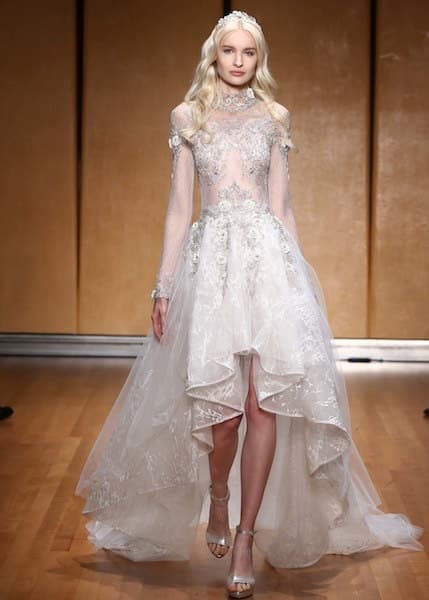 inbal-dror-abito sposa corto davanti