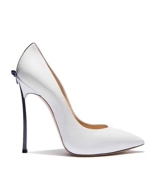 casadei scarpe sposa 2017con fiocco blu