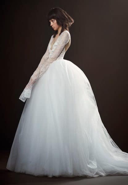 abito sposa gonna ampia tulle vera wang 2018