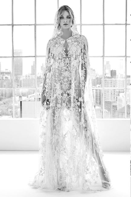 Zuhair Murad abito sposa mantella estate 2018