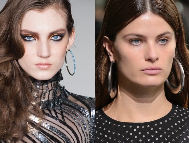 orecchini a cerchio grandi inverno 2017-2018