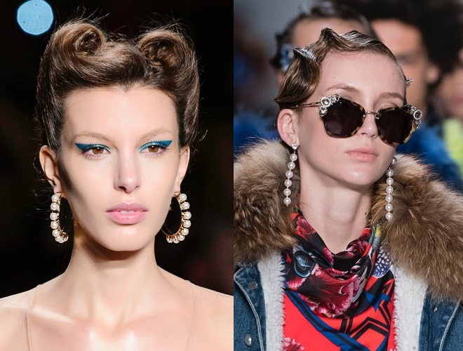 orecchini moda con perle inverno 2017-2018