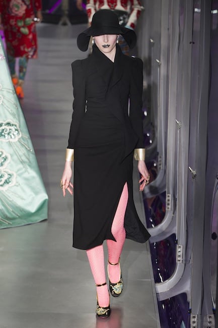 Gucci abito nero inverno 2017 2018