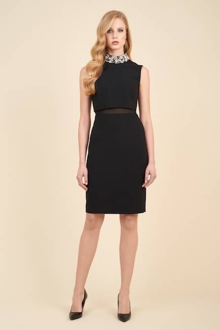 Luisa Spagnoli abito elegante inverno 2017 2018
