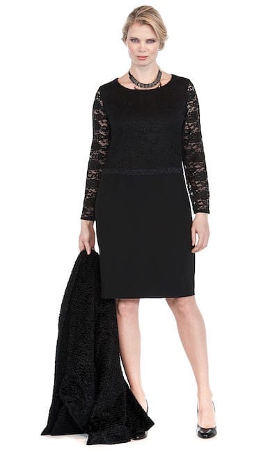 luisa Viola abito elegante inverno 2017 2018