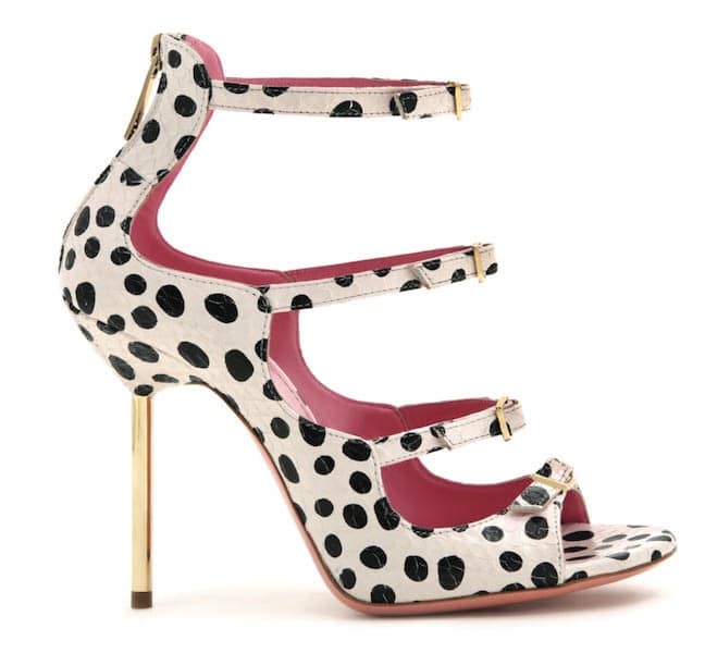 blumarine sandali a pois estate 2018