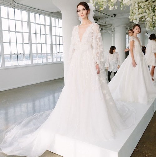 Marchesa abiti da sposa inverno 2018