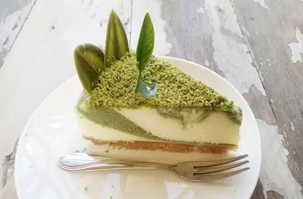 dolci freddi originali cheesecake te verde