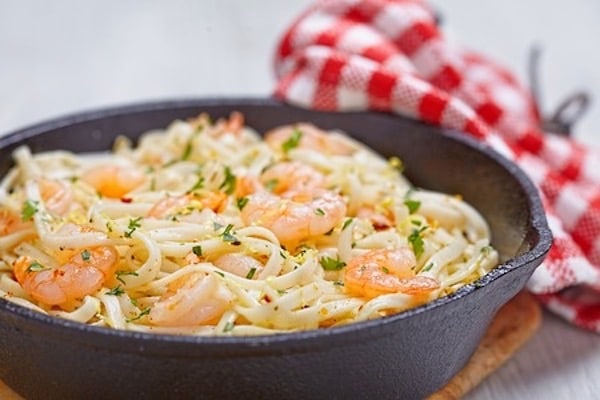 ricette natale linguine con scampi in bianco