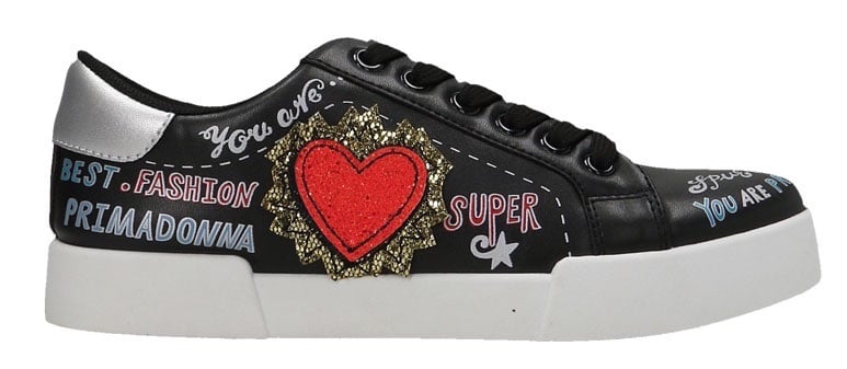 sneakers prima donna sritte ricami pe2018