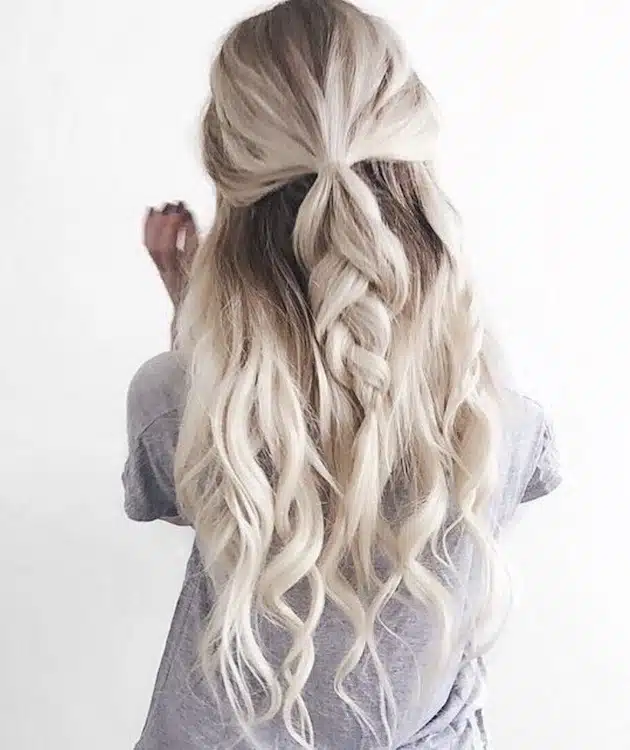 capelli sposa tendenze 2018-biondo platino