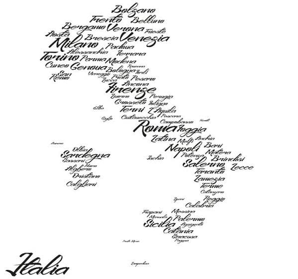 Città italiane rivalità cartina