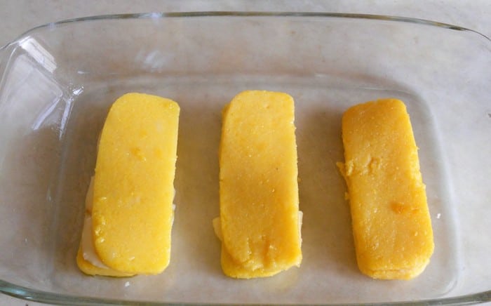 Sandwich di polenta filanti