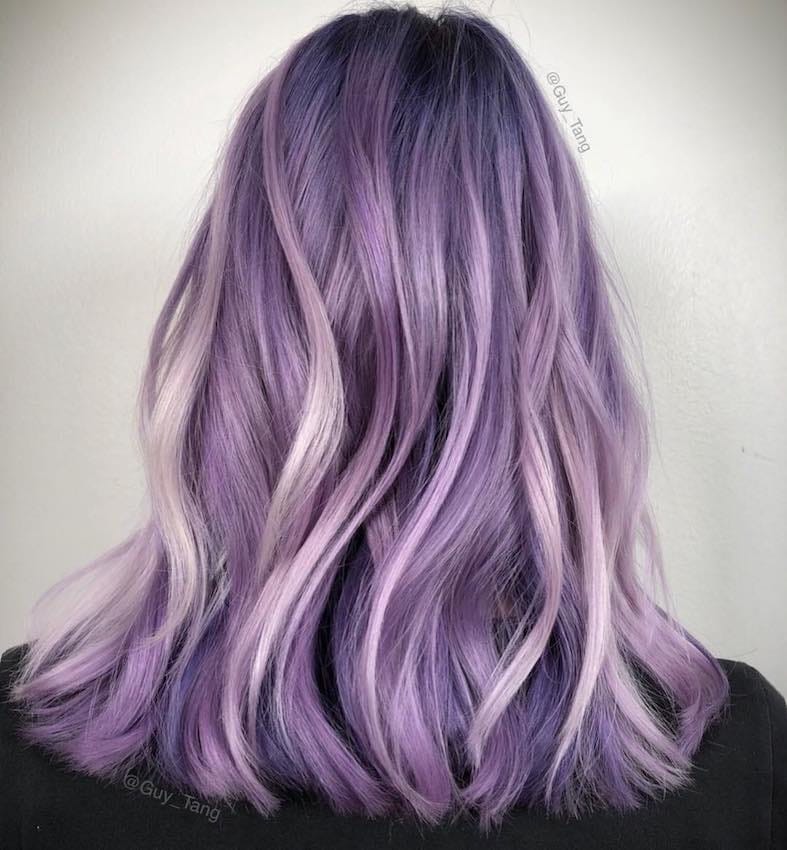 capelli color lavanda tendeenze 2018