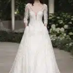 abito con maniche lunghe pronovias sposa 2019