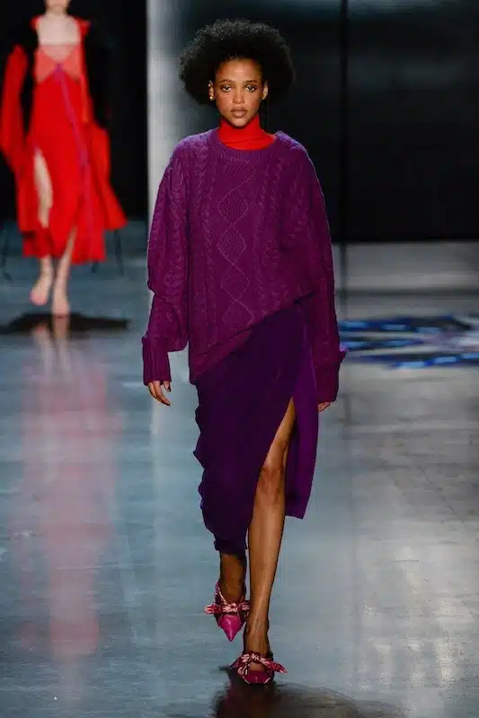 gonna maglia viola inverno 2019