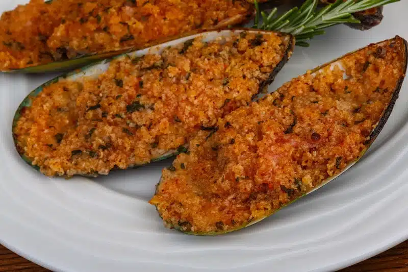 cozze al forno gratinate