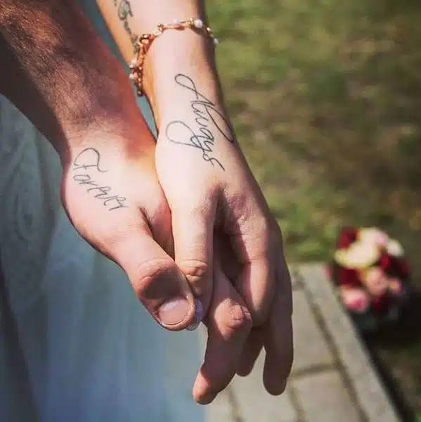 nuovi tatuaggi coppia matrimonio