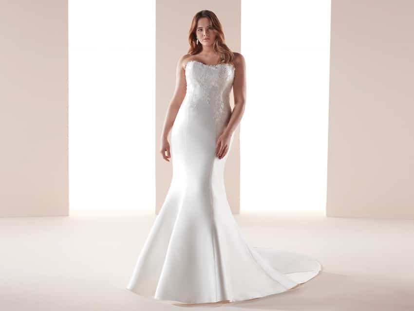 abito da sposa per taglie forti 2019-Nicole