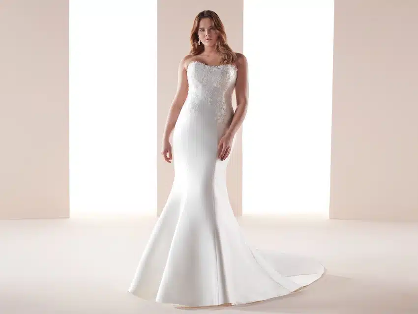 abito da sposa per taglie forti 2019-Nicole