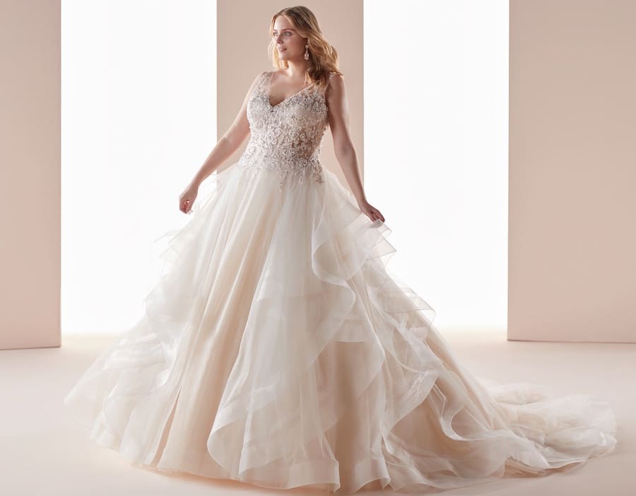 abito sposa taglie forti 2019 nicole