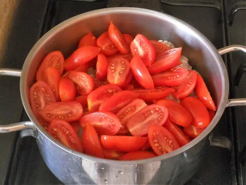 Polpo alla Luciana ricetta foto