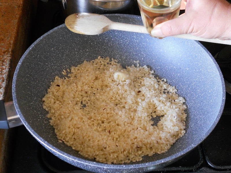 Risotto e vongole al fumetto di pesce