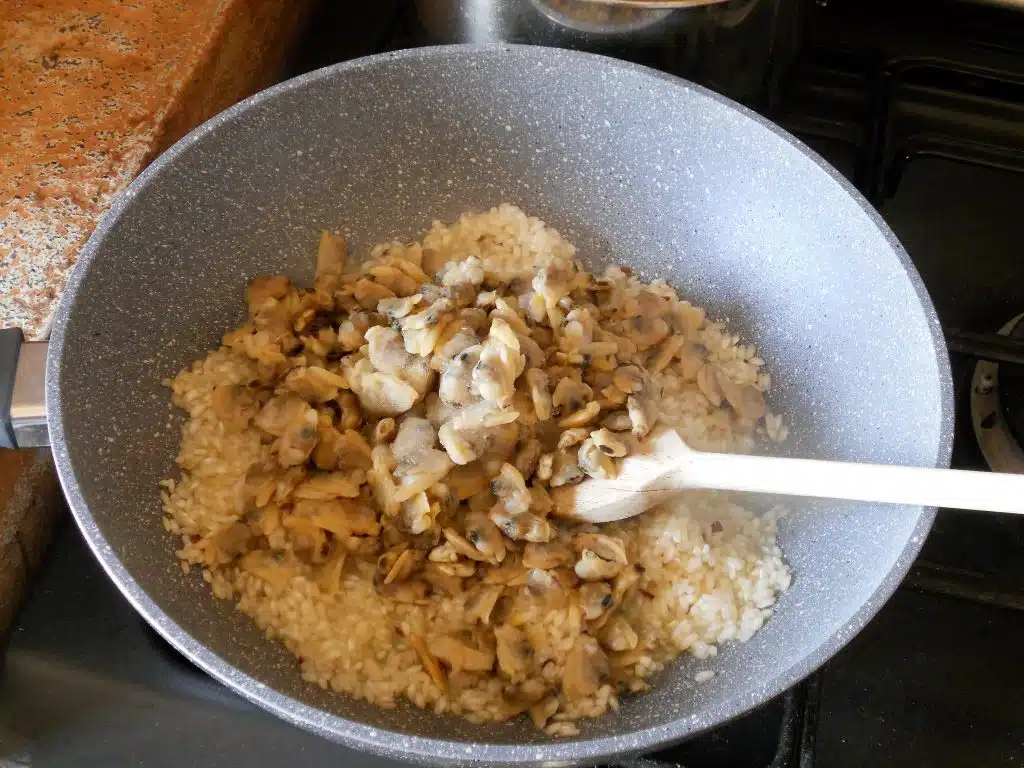 Risotto e vongole al fumetto di pesce 3